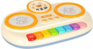 Pianinko organki interaktywne dla dzieci edukacyjne beżowe Kik Sp. z o. o. Sp. k. 2