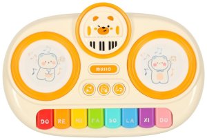 Pianinko organki interaktywne dla dzieci edukacyjne beżowe Kik Sp. z o. o. Sp. k. 3