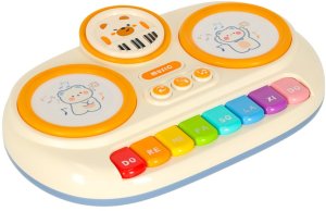 Pianinko organki interaktywne dla dzieci edukacyjne beżowe Kik Sp. z o. o. Sp. k. 4