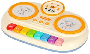 Pianinko organki interaktywne dla dzieci edukacyjne beżowe Kik Sp. z o. o. Sp. k. 5