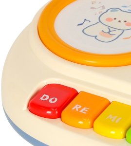 Pianinko organki interaktywne dla dzieci edukacyjne beżowe Kik Sp. z o. o. Sp. k. 6