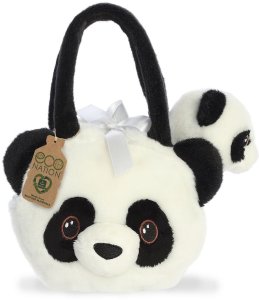 AURORA Fancy Pals plush toy panda in a bag, 20 cm 1