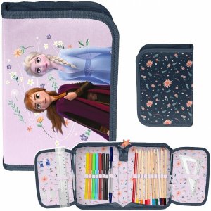FROZEN PIÓRNIK SZKOLNY Z WYPOSAŻENIEM KRAINA LODU DLA DZIEWCZYNEK DISNEY 1