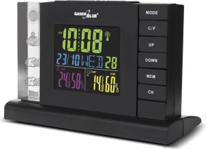 Stacja pogodowa GreenBlue Black 3D Crystal (GB141) 3