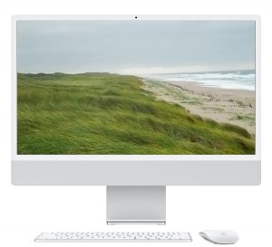 APPLE iMac Z1EJ 59,62cm 23,5Zoll Standardglas M4 10C CPU/10C GPU/16C N.E. 24GB 1TB SSD Gbit Eth MM MaKey TID DE Silber 1