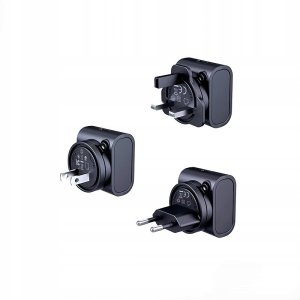 ŁAD PODRÓŻNA REMAX CHARGER SET 30W RP-U192 EU/UK/US BLACK 1
