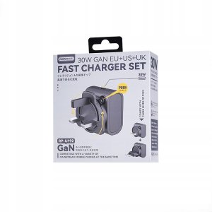 ŁAD PODRÓŻNA REMAX CHARGER SET 30W RP-U192 EU/UK/US BLACK 2