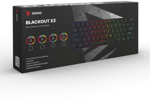 Klawiatura Savio Blackout X2 Outemu Red (BLACKOUT X2 RED) 6