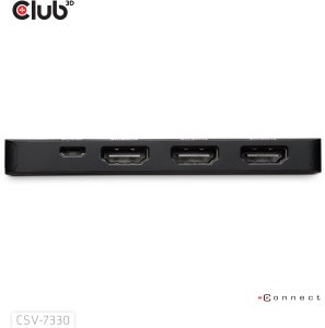 Club 3D CLUB3D CSV-7330 huby i koncentratory DisplayPort 3