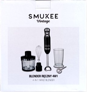 Blender ręczny 4w1 - SMUKEE Vintage 700W Czarny 13