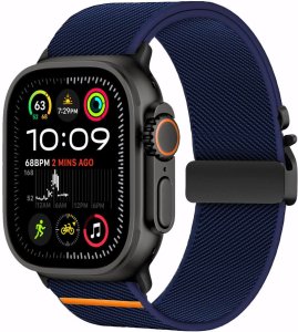 TECH-PROTECT NYLON CLASP APPLE WATCH 6 / 7 / 8 / 9 / 10 / SE / ULTRA 1 / 2 (44 / 45 / 46 / 49 MM) NAVY 2