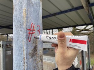 Paint tube, 6 mm, red 1