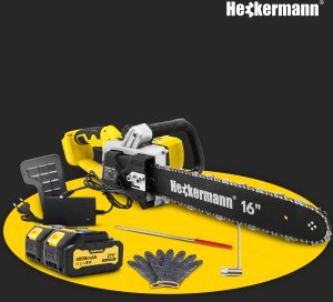Piła łańcuchowa akumulatorowa 16" elektryczna pilarka Heckermann Basic AJPL16 6
