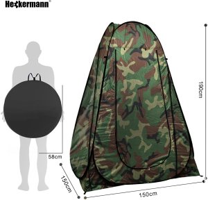 Heckermann Namiot plażowy przebieralnia turystyczna przenośna toaleta kemping Heckermann Moro 150cm 4