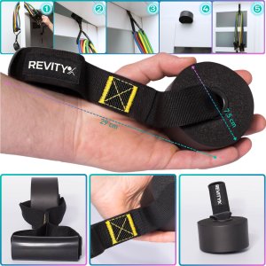 Revity Gumy do ćwiczeń oporowe Workout Bands Pro 5 szt. 10-100 kg + Akcesoria 6 szt. 6