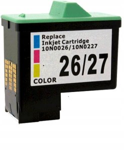 Tusz Lexmark nr 26/27 Kolor 14 ml (10N0026E/10NX27E) 1