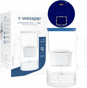 Dzbanek Wessper D2 Borosilicate FutureFlow Aquamax (WES201-FF-NB) 1