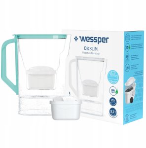 Dzbanek filtrujący Wessper Dzbanek D3 SLIM AQUAMAX (WES205-MT) 10