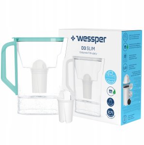 Dzbanek filtrujący Wessper Dzbanek D3 SLIM AQUACLASSIC (WES206-MT) 10