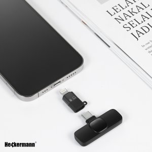 2x Mikrofon bezprzewodowy Heckermann K10 do telefonu USB-C 8