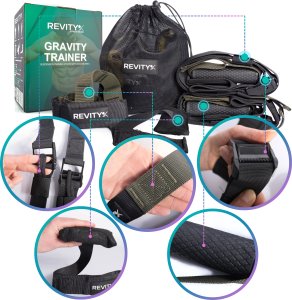 Taśmy do ćwiczeń TRX Gravity Tainer podwieszane pasy treningowe z akcesoriami 2