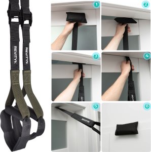 Taśmy do ćwiczeń TRX Gravity Tainer podwieszane pasy treningowe z akcesoriami 8