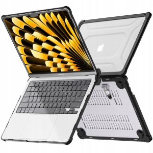 Etui Tech-Protect Smartshell Pro Apple MacBook Air 13” (M2/M3/M4) 2023-2025 Black/clear 3