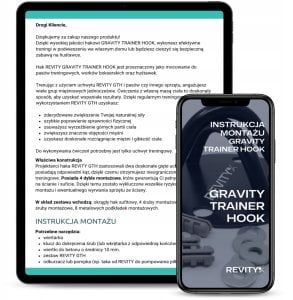 Hak uchwyt Revity mocowanie sufitowe do montażu pasów typu TRX lub worka bokserskiego 7