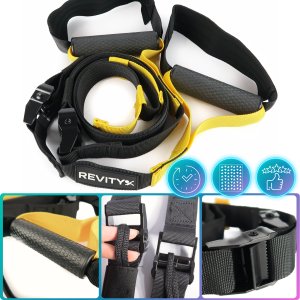 Taśmy do ćwiczeń TRX Revity Gravity Tainer podwieszane pasy treningowe z akcesoriami 5