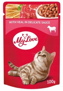 MY LOVE sasz. 100g ADULT CIELĘCINA SOS /24 1