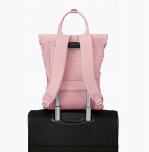 American Tourister Urban Groove Pastels Roll Top Backpack Pastel Pink 2