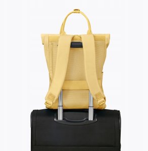 American Tourister Urban Groove Pastels Roll Top Backpack Pastel Yellow 2