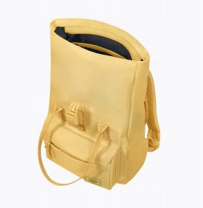 American Tourister Urban Groove Pastels Roll Top Backpack Pastel Yellow 3