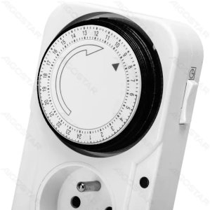 Programator czasowy zegar sterujący 24-h z gniazdem typu francuskiego 2