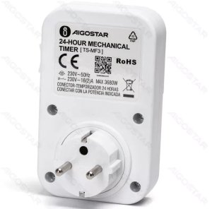 Programator czasowy zegar sterujący 24-h z gniazdem typu francuskiego 4