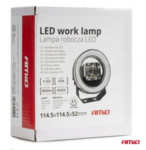 Lampa robocza szperacz led awl58 45w 6500k 8000lm 12v 24v amio-04199 13
