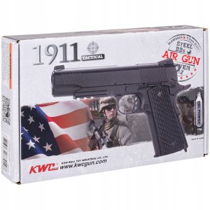 Wiatrówka pistolet RANGER 1911 Tactical KWC kal. 4,5 BBs BLOW BACK 17 strz. FULL METAL CO2 (AAKCMB770AZB) 1