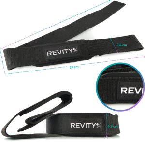 Paski do treningu siłowego Revity do martwego ciągu i ćwiczeń ze sztangą 2 szt. 2