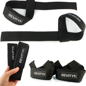 Paski do treningu siłowego Revity do martwego ciągu i ćwiczeń ze sztangą 2 szt. 8