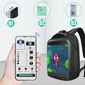 DH Style Led Backpack świecący plecak z ekranem LE 3
