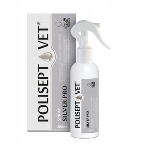 JM SANTE POLISEPT VET SPRAY PRO SILVER do pielęgnacji ran 200ml 1