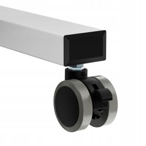 MACLEAN WÓZEK STAND PROFESJONALNY, MOBILNE STANOWISKO KOMPUTEROWE NA KÓŁKACH, MAX 17"-32", MAX 20KG MC-793 W 6