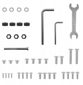 MACLEAN WÓZEK STAND PROFESJONALNY, MOBILNE STANOWISKO KOMPUTEROWE NA KÓŁKACH, MAX 17"-32", MAX 20KG MC-793 W 10