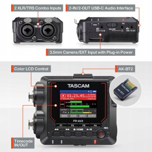 Tascam FR-AV2 - Przenośny rejestrator dźwięku 9