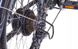 Rower elektryczny Jobobike JOBOBIKE Sam - Składany Rower Elektryczny Miejski Dla Seniora 250W Szary 6