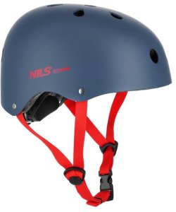 MTW001-1 KASK SZARO-CZERWONY ROZM. L(58-61CM) NILS EXTREME 1