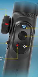 Gimbal Stabilizator 3-osie Śledzenie AI Gesty Telefon / AOCHUAN SMART X PRO 8