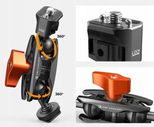 Uchwyt Ramię Przegubowe Montażowe Magic Arm na Monitor Lampę 1/4'' ISO K&F / MS27 11