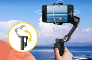 Gimbal Stabilizator 3-osie Śledzenie AI Gesty na Telefon / AOCHUAN SMART XE 8