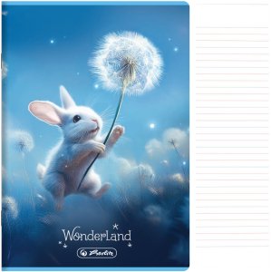 Zeszyt A5 16 kartek podwójna linia kolorowa 3linie 70g/m Wonderland HERLITZ 1